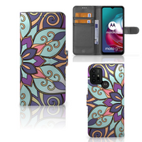 Motorola Moto G10 | G20 | G30 Hoesje Purple Flower - thumbnail