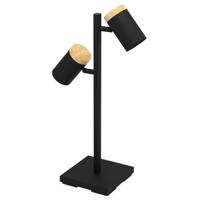 Stars of Light Zwarte bureaulamp Cartagena met 2 lichtbronnen 390069