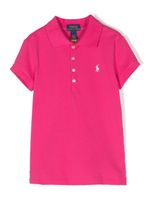 Ralph Lauren Kids polo à motif Polo Pony brodé - Rose - thumbnail