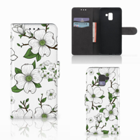 Samsung Galaxy A8 Plus (2018) Hoesje Dogwood Flowers