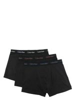 Calvin Klein lot de trois slips à taille logo - Noir