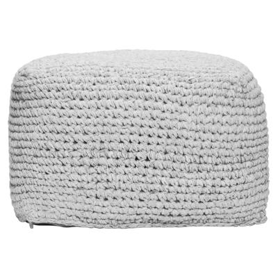 Suns Arezzo Outdoor Poef Vierkant Lichtgrijs