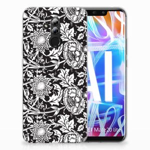 Huawei Mate 20 Lite TPU Case Black Flowers