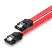 Ewent Kabel SATA III, snelheid 6 GB met metalen clips, SATA L-Type SATA L-Type - SATA L-Type 30 cm rood