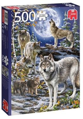 Premium Collection Wolvenroedel in de winter 500 stukjes