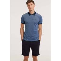 GANT gemêleerde regular fit polo persian blue
