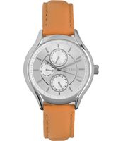 Horlogeband Fossil BQ3019 Leder Bruin 18mm - thumbnail