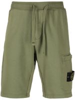 Stone Island short de sport à patch logo - Vert - thumbnail