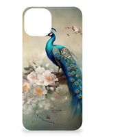 Dierenprint Telefoonhoesje voor iPhone 15 Plus Vintage Pauwen