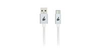 iogear Charge & Sync Flip Pro USB-kabel, 1 m, USB C, USB A, wit – USB-kabel (1 m, USB C, USB A, 2.0, stekker op bus, connector, wit)