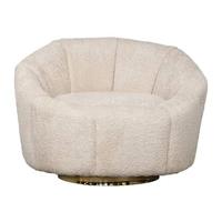 Giga Meubel - Fauteuil Bouclé Beige - Zithoogte 42cm - Stoel Florine - thumbnail