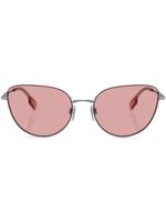 Burberry Eyewear lunettes de soleil Harper à monture papillon - Argent