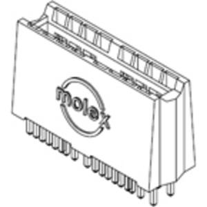 Molex 457190004 Female behuizing (board) Inhoud: 1 stuk(s)