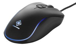 DELTACO GAMING DM120 Gaming-muis Kabelgebonden Optisch Zwart 7 Toetsen 800 dpi, 1200 dpi, 1600 dpi, 2400 dpi, 3200 dpi Verlicht