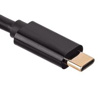 Akyga AK-AV-16 USB-C-kabel Aansluitkabel USB-C stekker, DisplayPort-stekker 1.80 m Zwart - thumbnail