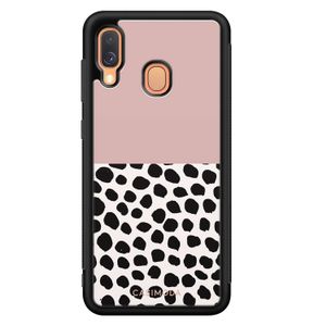 Samsung Galaxy A40 hoesje - Pink dots