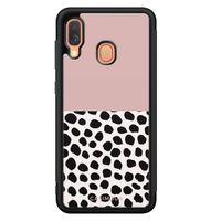 Samsung Galaxy A40 hoesje - Pink dots - thumbnail