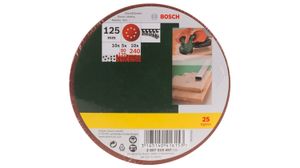 Bosch Accessories 2607019497 Excenterschuurpapierset Met klittenband, Geperforeerd Korrelgrootte 80, 120, 240 (Ø) 125 mm 1 set(s)