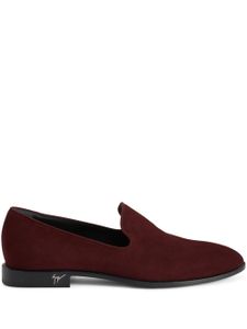 Giuseppe Zanotti mocassins Gatien en daim - Rouge