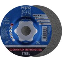 PFERD 64187125 CC-GRIND-FLEX 125 SG STEEL FINE Schuurschijf Diameter 125 mm Boordiameter 22.23 mm 10 stuk(s) - thumbnail