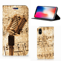 Apple iPhone X | Xs Stand Case Bladmuziek - thumbnail