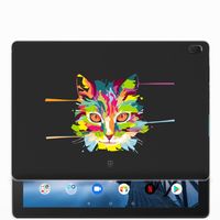 Lenovo Tab E10 Tablet Back Cover Cat Color - thumbnail