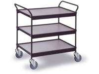 0310S Etagewagen Staal Poedercoating Laadvermogen (max.): 150 kg Diepzwart (RAL 9005)