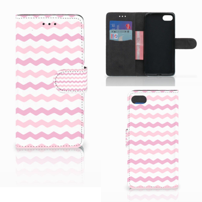 Huawei Y5 2018 Telefoon Hoesje Waves Roze
