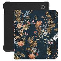 Lunso - Geschikt voor Kobo Libra 2 (7 inch) - Vegan saffiano leren sleepcover hoes - Urban Park