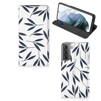 Samsung Galaxy S21 FE Smart Cover Leaves Blue - thumbnail