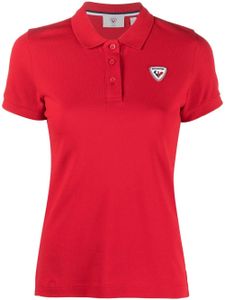 Rossignol polo à logo appliqué - Rouge