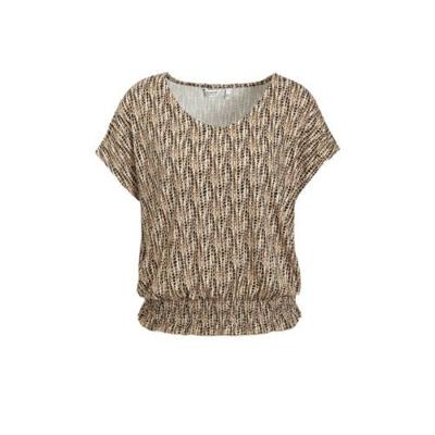 B.Young top BYSILIA met all over print beige/zwart