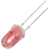 TRU Components YBR-50FRW00 LED bedraad rood, wit rond 5mm 950 mcd, 2000 mcd 30°, 18° 20 mA, 20 m