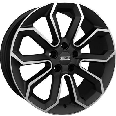 CMS WHEELS C20 Mat zwart gepolijst