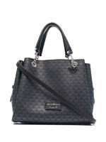 Emporio Armani sac à main à motif monogrammé - Noir