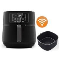 Philips HD9285/93 XXL Connected + bakvorm Airfryer Zwart - thumbnail