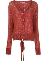 Stella McCartney cardigan à sequins brodés - Rouge