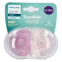 Philips Avent Fopspeen +0m Soothie Girl 2 - thumbnail