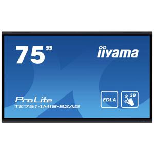 iiyama PROLITE TE7514MIS-B2AG Digitale signage flatscreen 190,5 cm (75") LCD Wifi 435 cd/m² 4K Ultra HD Zwart Touchscreen Type processor Android 24/7