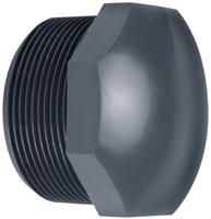 Aquaforte Stop Buitendraad 1½" - Waterdichte Afsluiting DRUK PVC voor Vijver & Irrigatie