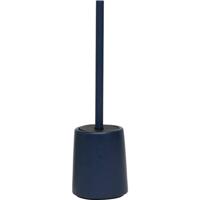 Gebor - Moderne Pastel Keramische Toiletborstel Set – Vrijstaand - 40x11.5x11.5cm – Mat Navy Blauw – Keramiek –