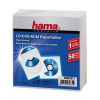 Hama 00062671 CD-hoes 1 CD/DVD/Blu-Ray Wit Papier 50 stuk(s) - thumbnail