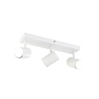 QAZQA - Modern Smart plafondlamp wit rechthoekig incl. 3 Wifi GU10 - Jeana | Dimmer | Dimbaar | Woonkamer | Slaapkamer | Keuken - Staal Langwerpig - GU10 Geschikt voor LED - Max. 3 x 4.5 Watt