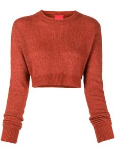 Cashmere In Love pull Como crop en cachemire - Rouge