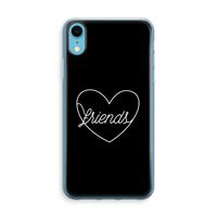 Friends heart black: iPhone XR Transparant Hoesje - thumbnail