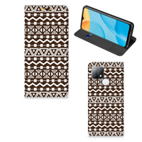 OPPO A15 Hoesje met Magneet Aztec Brown