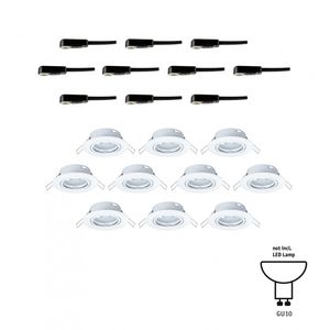 Paulmann 93400 LED-inbouwlamp Set van 10 stuks LED GU10 Wit