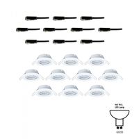 Paulmann 93400 LED-inbouwlamp Set van 10 stuks LED GU10 Wit - thumbnail