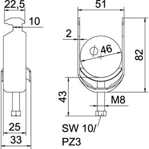 OBO Bettermann 1186042 Beugelklem 1 stuk(s)