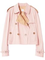 Burberry trench à coupe courte - Rose - thumbnail